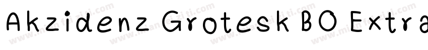Akzidenz Grotesk BO Extra 字体转换